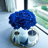 Artificial Hydrangea Flowers Pack Of 10 Royal Blue Fake Hydrangea With Stems For Wedding Home Party Shop Baby Shower Decor Table Centerpieces Bouquets Diy Floral Decoration