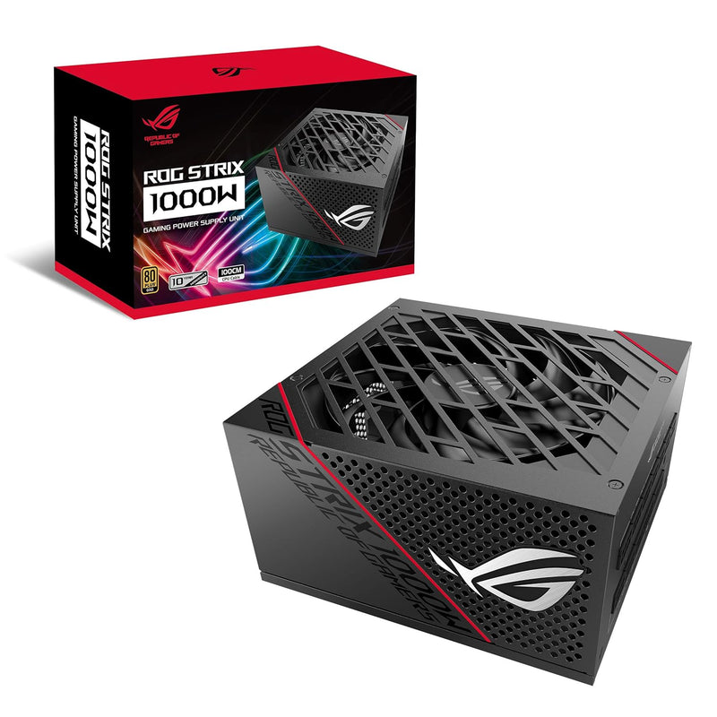 ASUS ROG STRIX 1000W Gold PSU, Power Supply (ROG heatsinks, Axial-tech fan des