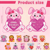 36 Pack Valentine Candy Cards With Plastic Domes Valentines Animals Greeting Cards Diy Craft Treat Holder For Sweet Day Classroom Gifts Exchange Party Favors