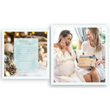 Snowflakes Prediction And Advice Cards - Pack Of 25 - Winter Wonderland Blue Boy Baby Shower Game, Wishes For Mommy & Daddy Message Baby It’S Cold Outside Activity Keepsake Frost Holiday G781-Pdav