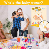 Baby Shower Games Party Favors, Pin The Sticker On The Diaper Funny Baby Shower Games For Adults Babyshower Decorations Party Suppiles - 46 Stickers