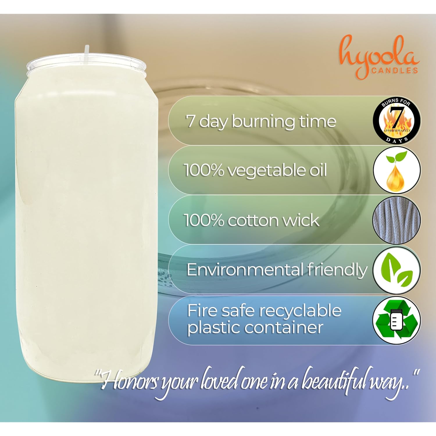 7 Day White Prayer Candles, 3 Pack - 6" Tall Pillar Candles For Religious, Memorial, Party Decor, Vigil And Emergency Use - Vegetable Oil Wax In Plastic Jar Container