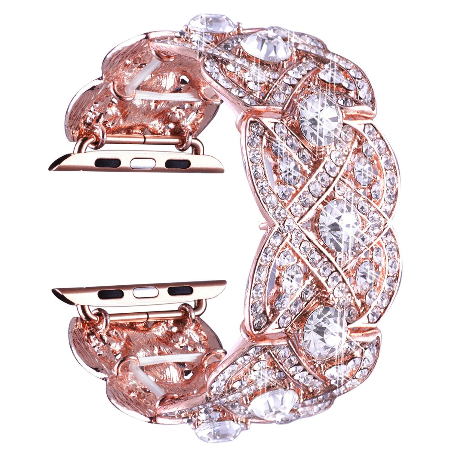 Bling Bands Compatible with Apple Watch Ultra Band 38mm 40mm 41mm 42mm 44mm 45mm 49mm Iwatch Series SE 9 8 7 6 5 4 3 2 1, Diamond Rhinestone