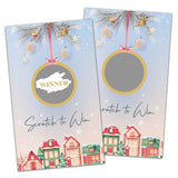 Christmas Scratch Off Game Cards, Scratch Off Stickers Holiday Games, Lottery Raffle Tickets, Christmas Party Supplies Decorations, New Year Activities For Adults Friends (50 Pack)-05