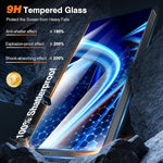 2-Pack 9H+ Screen Protector for Samsung S25 Ultra, Shatterproof, Full Coverage, Easy Install