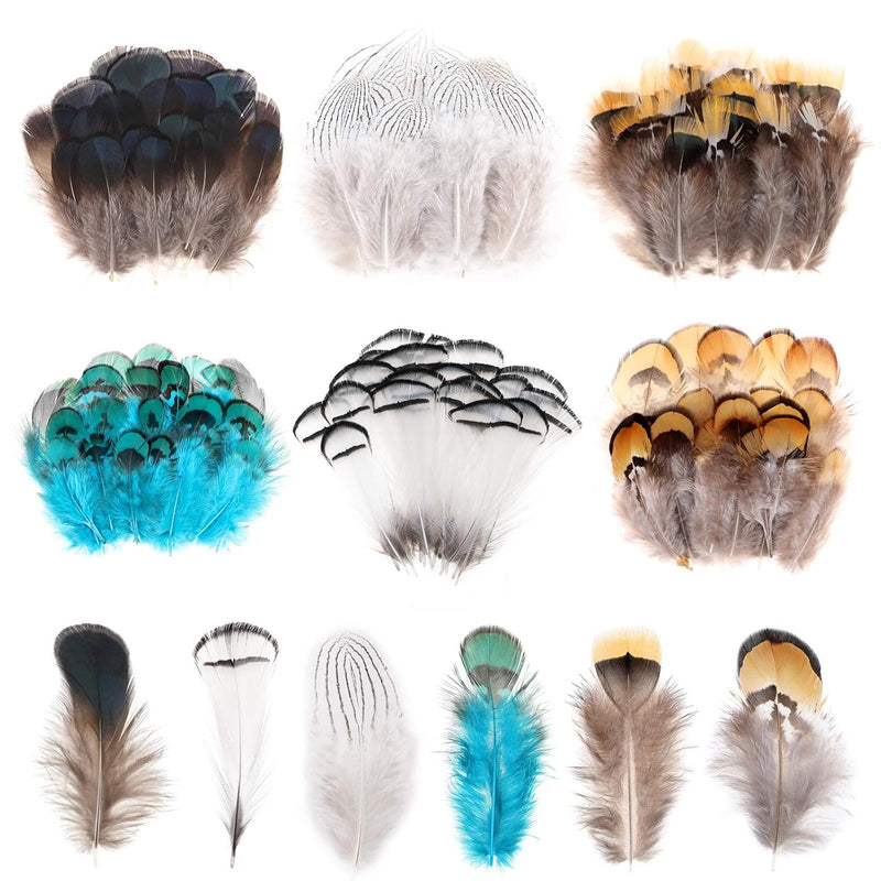 6 Styles Assorted Crafts Feathers, 120Pcs Diy Dreamcatcher Crafts Art