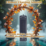 Heavy Duty Surge Protector Power Strip 18 Outlets 4 USB Ports USB C 10FT Flat Plug 4800J Black
