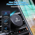 2-Pack Magnetic Phone Holder for Car, Universal Air Vent Mount with 4 Plates