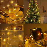 Solar Christmas Lights Outdoor Waterproof, 100Led 5Ftx5Ft 8 Modes With Remote Connectable Net Christmas Lights For Bushe