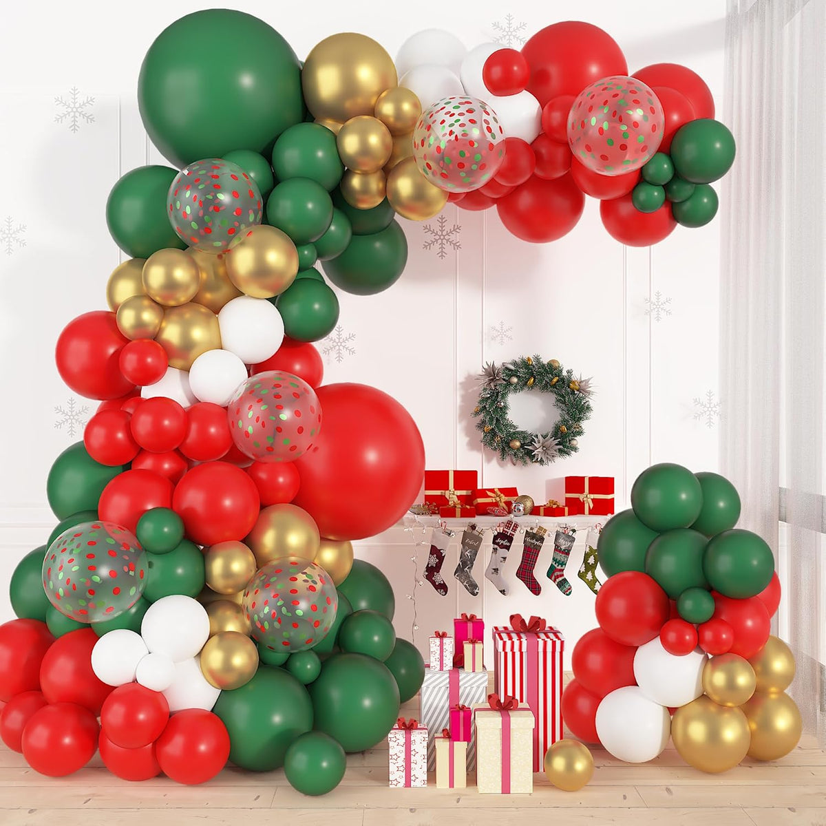 150Pcs Christmas Red Green Balloons Garland Arch Kit Xmas Party Decorations 18 12 10 In Latex Balloons For Christmas Xmas Birthday Party Supplies