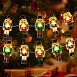 Christmas Decorations Indoor 10Ft 30 Led Nutcracker String Lights Cute Fairy Lights Indoor Outdoor For New Year Party, F