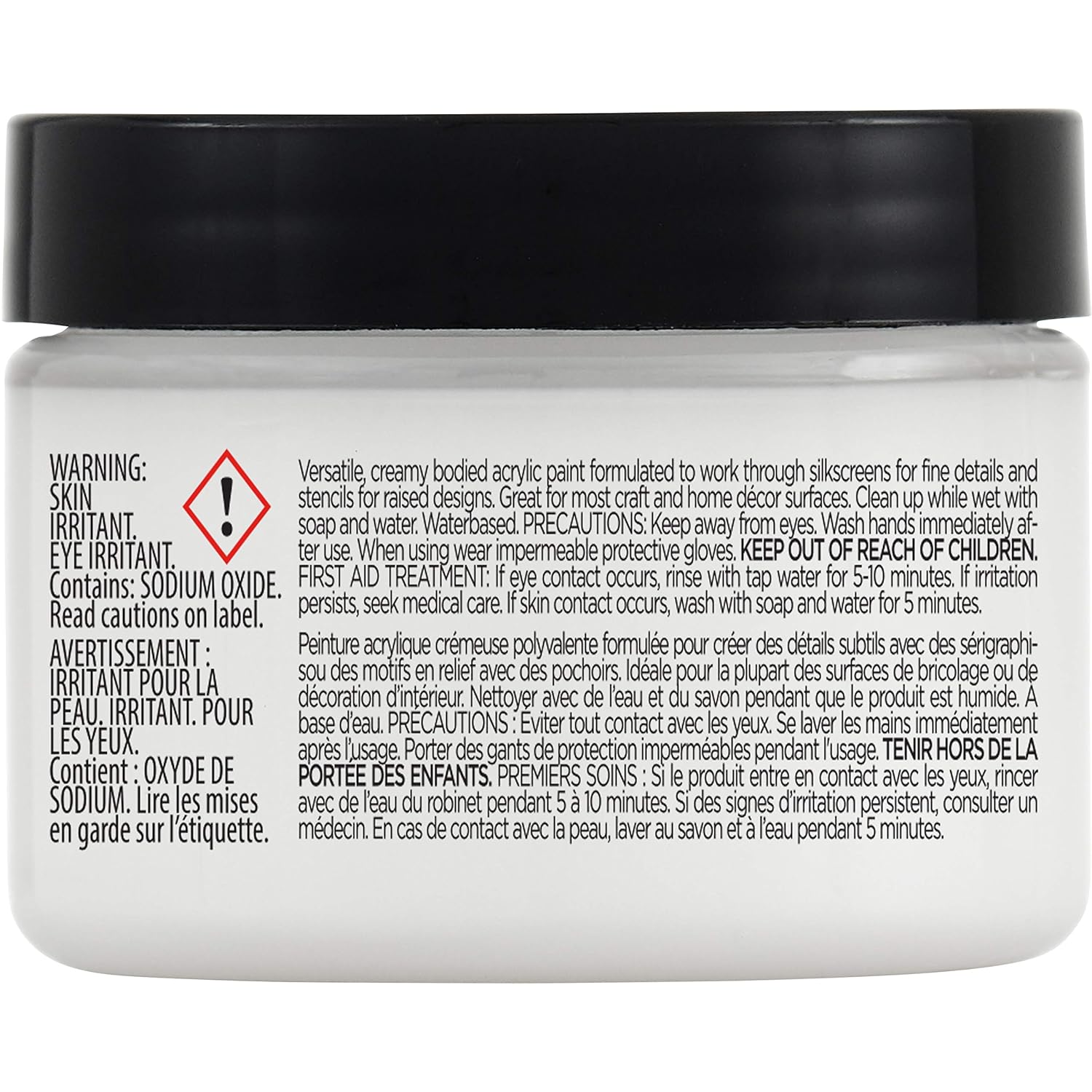 FolkArt 34678 Design Crème Paint, Wicked White, 3 oz