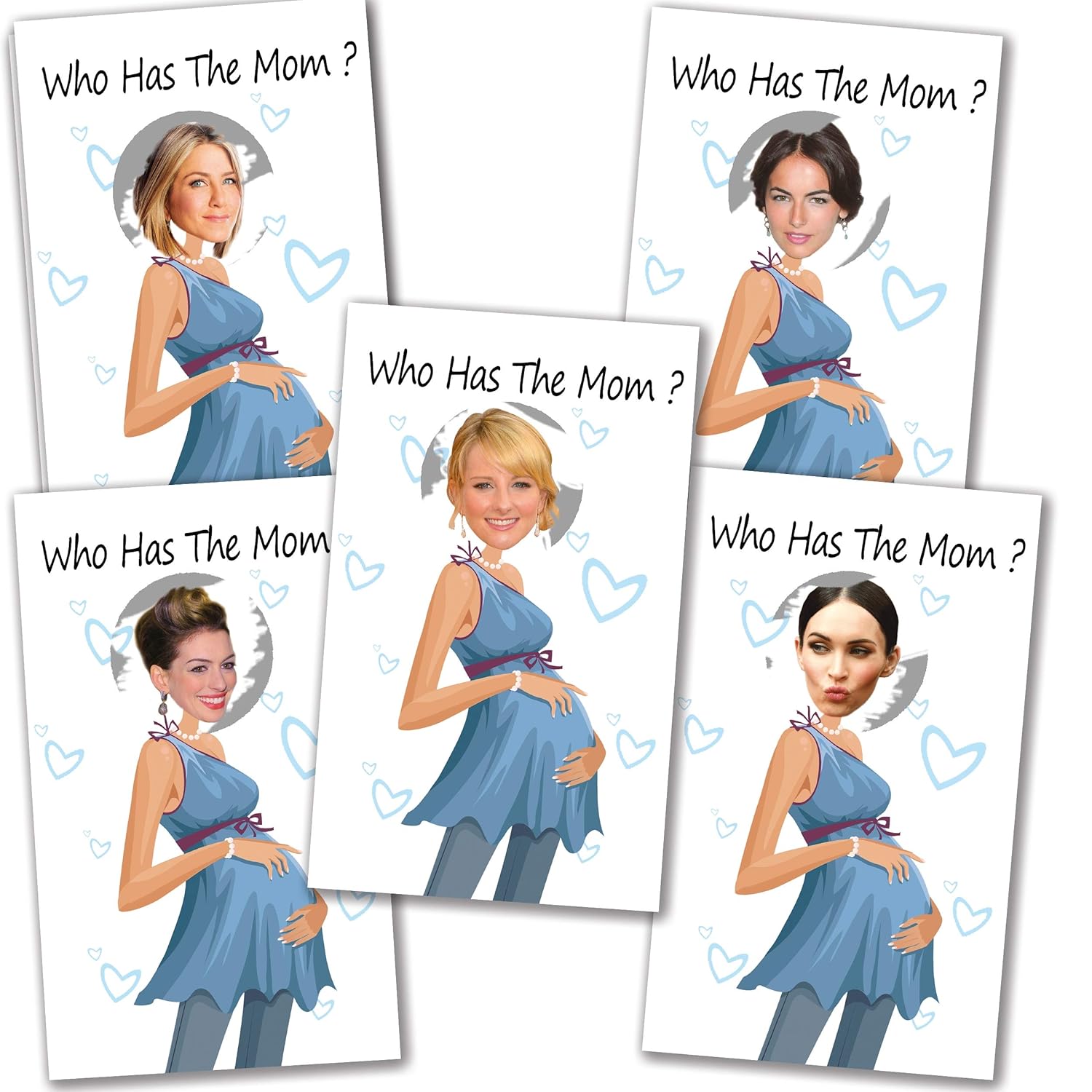 33 Cute Baby Shower Games - Scratch Off Lottery Ticket Raffle Cards Baby Shower Game - Who Has The Mom - 33 Sheets