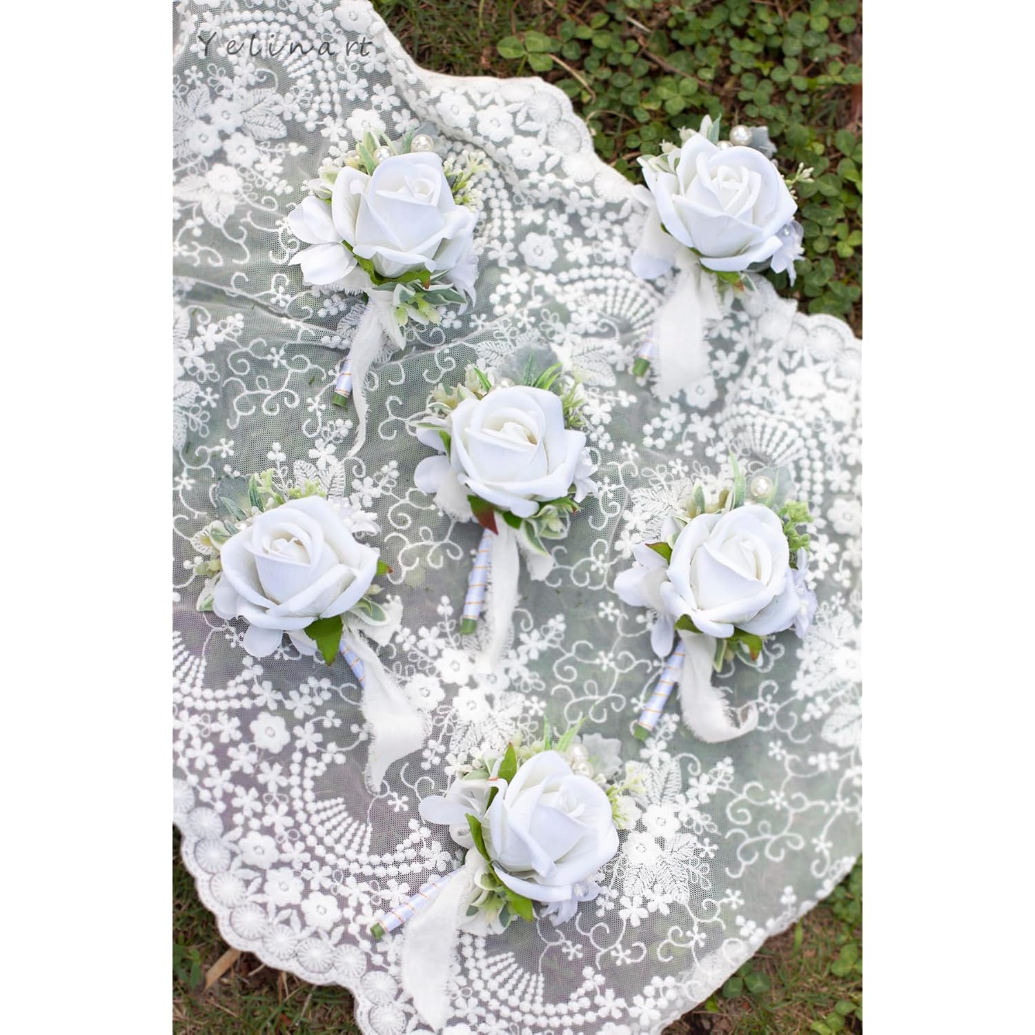 Men Boutonniere For Wedding Single Groom Groomsmen Artificial Rose Flowers Boutonniere For Wedding Prom Homecoming