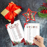 30 Card Christmas Choice Party Games - Word Scramble - Family Activity And Group Icebreaker Game To Liven Up The Holiday Atmosphere, Perfect For Christmas Party Game Decorations - A06
