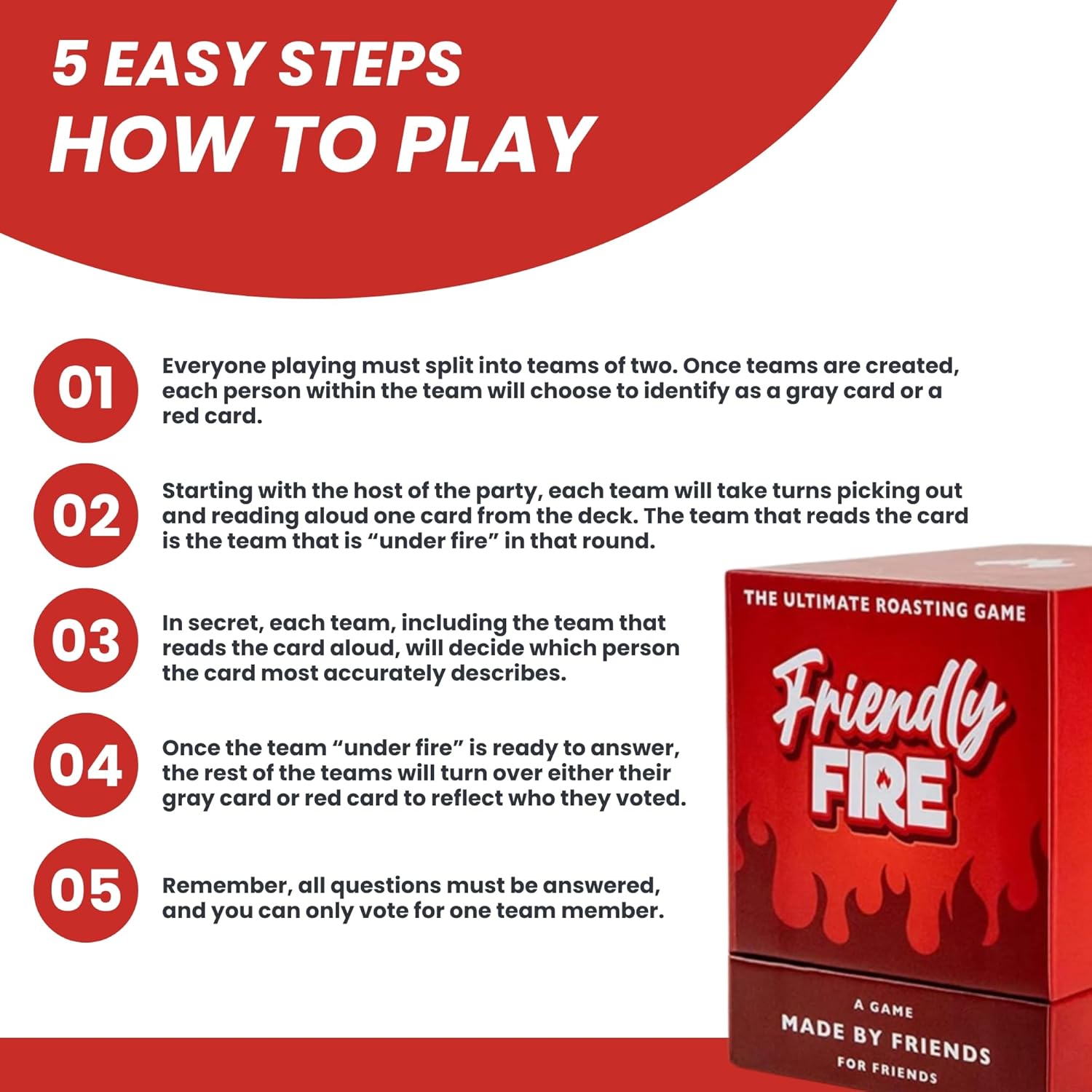 Roasting Card Game For Adults - Ideal For Memorable Family Nights, Adult Game Night, And Hilarious Parties - Funny Gifts For Adults