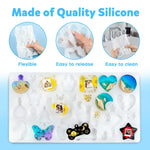 182Pcs Resin Molds Silicone Kit For Keychains, 32 Cavities Silicone Molds For Epoxy Resin Casting, Variety Shaped Resin Key Chain Molds Making Set Diy Ornaments Crafts Supplies