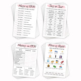 90Th Birthday Party Games Set Of 4 Games For 20 Guests 1934 Birthday Party Games Back In 1934 Games Double Sided Cards Bundle Birthday Party Supplies For Adults Pack Of 40 Cards