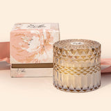 Lavender Scented Soy Candle - Highly Scented Aromatherapy Candle With Dried Flowers - 7Oz Long Lasting Stress Relief Gift For Women, Natural Soy Wax & Essential Oils (Lavender & Vanilla)