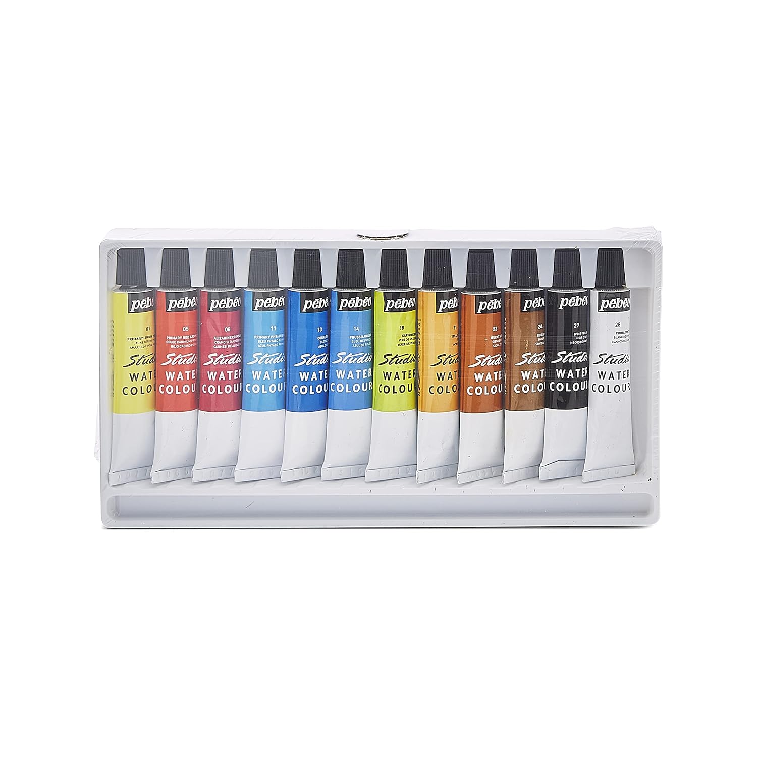 Pébéo - Studio Watercolour - Watercolour Paint Set For Professional Artists and Hobby Painters - 12 colours, 12 ml