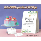 Eucalyptus For Shower,Prayers For Baby,Prayer Cards For Baby Shower,Baby Bible,Baby Shower Games,Pregnancy Prayer Cards,Baby Shower Guest Book,Christian Bible,50 Prayer Cards & 1 Sign -2