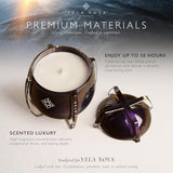 Luxury Scented Candle By – Made In America | Cosmic Horizons: A Fragrance Inspired By Celestial Discovery | Sculptural Glass Vessel With Dome Lid | Up To 50 Hours Clean Burn
