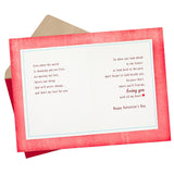 Hallmark Valentine's Day Romantic Card for Husband or Boyfriend (Embroidery Heart)