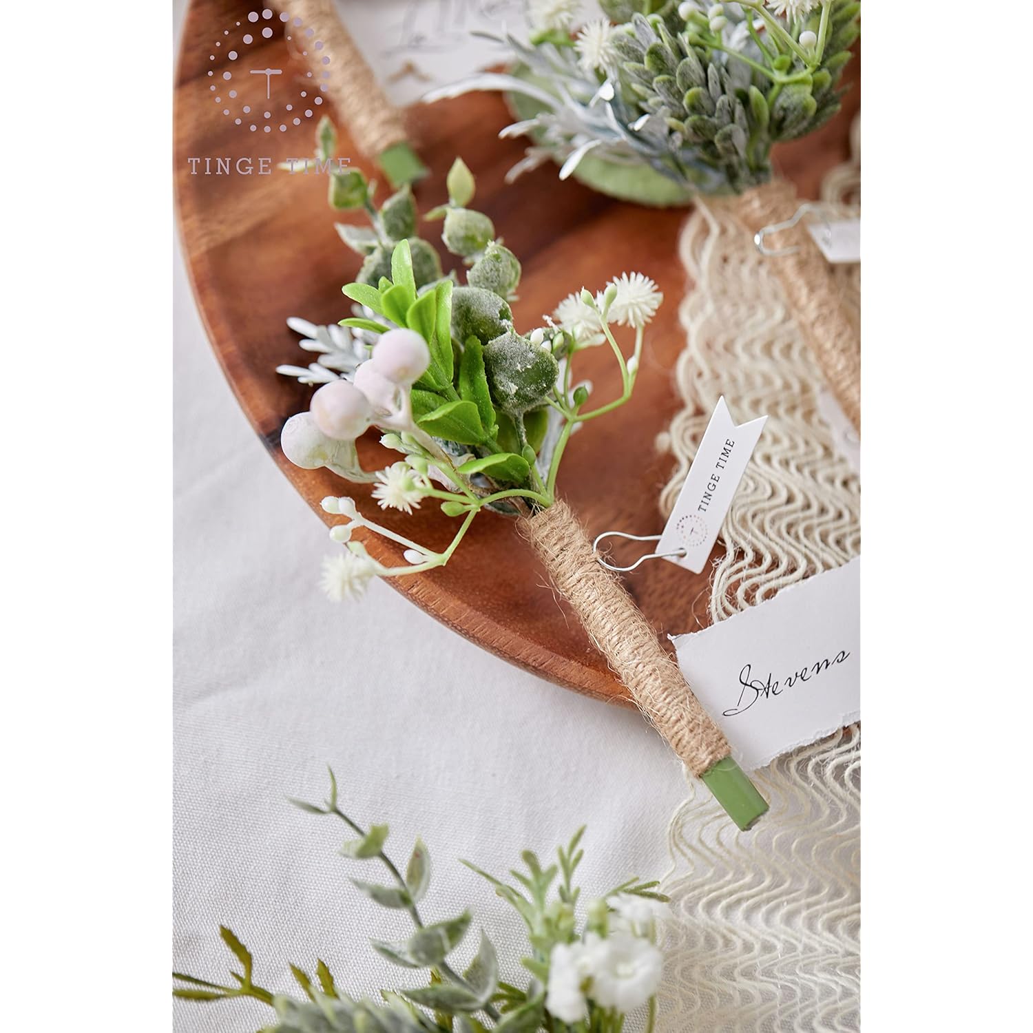 Boutonniere For Men Wedding,Artificial Greenery Boutineers For Wedding Ceremony Anniversary, Formal Dinner Party And Rustic Spring Wedding Marriage (10, Fresh Green)