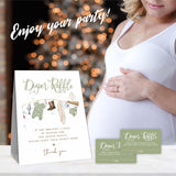 Fisherman Baby Accessories - Diaper Raffle Game Kit, 50 Tickets & Standing Sign, Decoration For Baby Shower, Gender Reveal & Announcement Party Favor