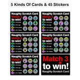 Naughty Scratch Off Game Card With Envelope - Naughty Scratch Cards For Adults - Anniversary, Birthday Gifts For Girlfriend, Wife - Rude Gift For Her (5 Pack)-04
