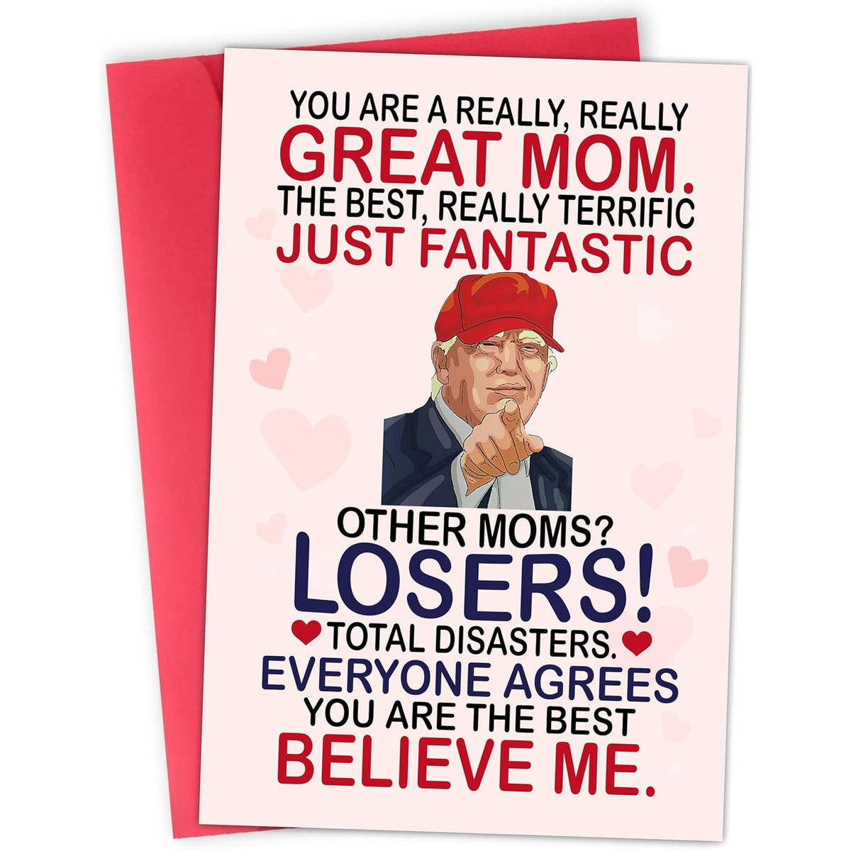 Funny Card For Mom, Wife From Daughter, Son, Kids, Husband On Mothers Day, Valentines Day - Heartfelt Message To Mother, Perfect For Birthday, Mother'S Day, Humorous Mom Greeting Cards, Premium Quality