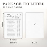 Bridal Shower Game Cards - Wedding Shoe Game - 30 Minimalism Wedding Party Games Game Cards, Engagement Party Game, Modern Bridal Shower Party Favor & Decorations - A05
