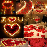 4500Pcs Red Rose Petals, Artificial Flower Petals Fake Rose Petals For Romantic Night,Wedding,Proposal Anniversary Flower Decorations