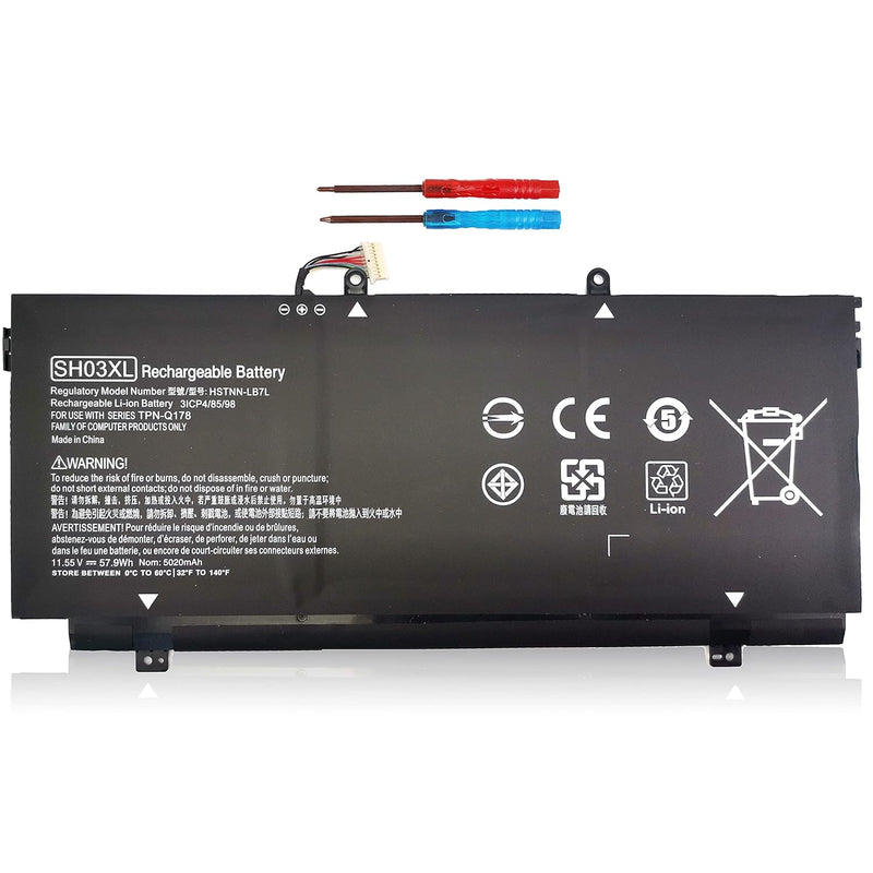 Sh03Xl Battery Compatible With Hp Spectre X360 13-W023Dx 13-Ac033Dx 13-W013Dx