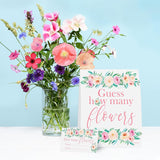 Guess How Many Flowers Party Game – Bridal Shower, Wedding, Baby Shower, Or Birthday Party Game Idea – Floral Party Activity For Guests