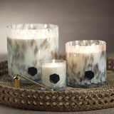 Zodax Apothecary Guild Scented Opal Glass Jar Candle - 128 oz/5-Wick - Lemon Peel, Lavender & Tarragon