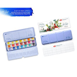 Artists Watercolors Paint Set 21 Full 2.5Ml Pans In Metal Case By Elena Bazanov Nevskaya Palitra