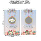 Christmas Scratch Off Game Cards, Scratch Off Stickers Holiday Games, Lottery Raffle Tickets, Christmas Party Supplies Decorations, New Year Activities For Adults Friends (50 Pack)-05