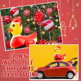 1 Pcs 4 Feet Pvc Christmas Giant Inflatable Duck Huge Rubber Large Blow Up Duck Christmas Pool Floats For Xmas Holiday I