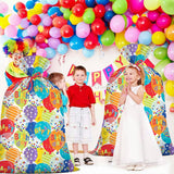 Extra Large Jumbo Happy Birthday Present Bag - 36''X48'' Xl Oversized Party Gift Wrapping Bags With Colorful Balloon Confetti Design