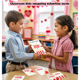 Popcorn Valentine'S Day Cards For Kids Classroom, 30 Pack Valentine Cards With 36 Stickers & 30 Envelops, Valentines Gifts For Boys Girls