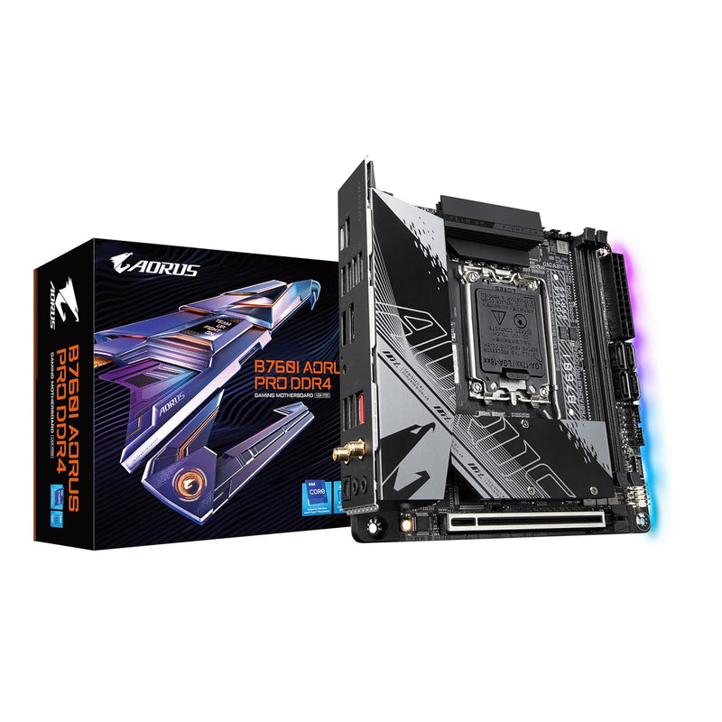 GIGABYTE B760I AORUS PRO DDR4 (LGA 1700/ Intel/ B760/ Mini-ITX/ DDR4/ Dual M.2