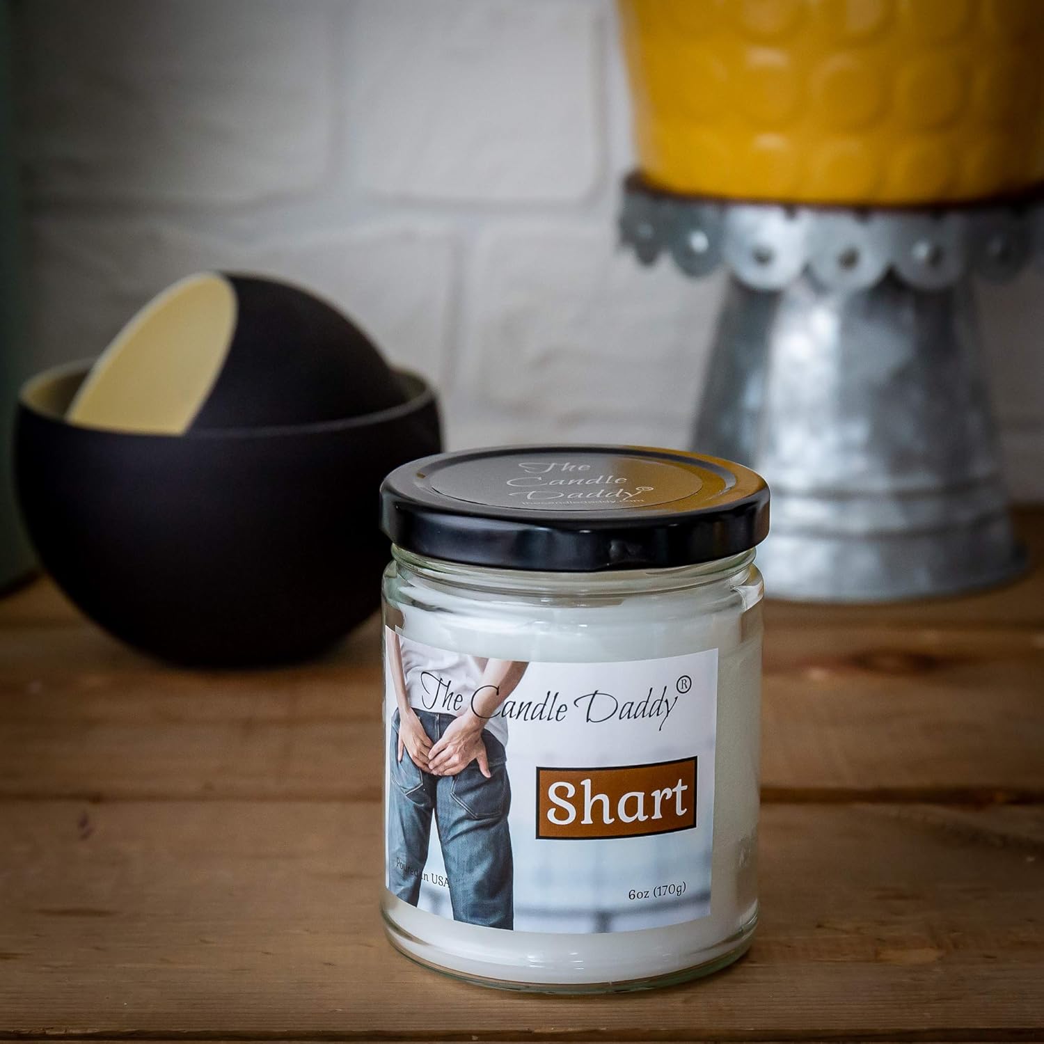 Shart - Terrible Near Turd Scented Melt- Maximum Scent - Funny 6 Oz Jar Candle- 40 Hour Burn Time Hilarious Prank Gag Gift For Him Her Best Friend Bff Joke Candle