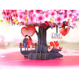 Anniversary Cards For Wife, 3D Pop Up Cherry Blossom Love Tree Card, Romantic Valentine & Wedding Card For Her, Handmade Keepsake Gift For Couples