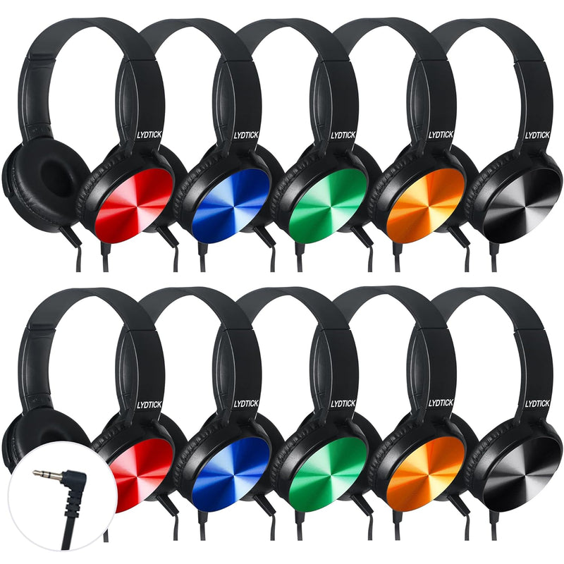 10 Pack Kids Headphones Bulk For School Classroom, Over-Ear Headphones Wired S