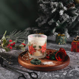 Christmas Scented Candle - 6Oz Soy Wax Candle, Holly Jolly Decorations For Women, Infused With Citrus & Pine Aroma - Exquisite Red & Gold Gift Box Packaged For Christmas Holiday Season Gift