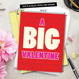 - Big Funny Valentine'S Day Greeting Card (8.5 X 11 Inch) - Jumbo Notecard For Valentines, Stationery Humor - Big Valentine J5147Vdg