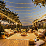 100Ft Christmas Cluster Lights String Lights 1000 Led, Waterproof Plug In Twinkle Fairy Light With Remote For Indoor Out