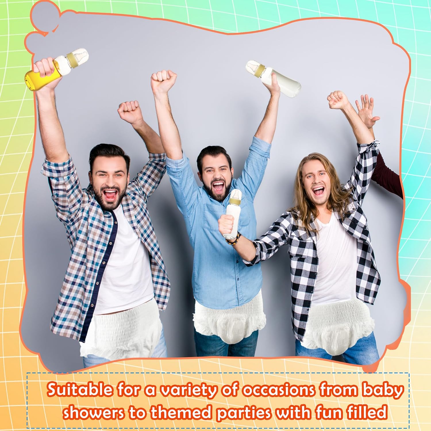 16 Sets Funny Bottle Chug Baby Shower Games Include Diapers Changing Race Plastic Baby Bottles Bulk Shower Gender Reveal Games Gifts Decoration For Adults Boys Girls