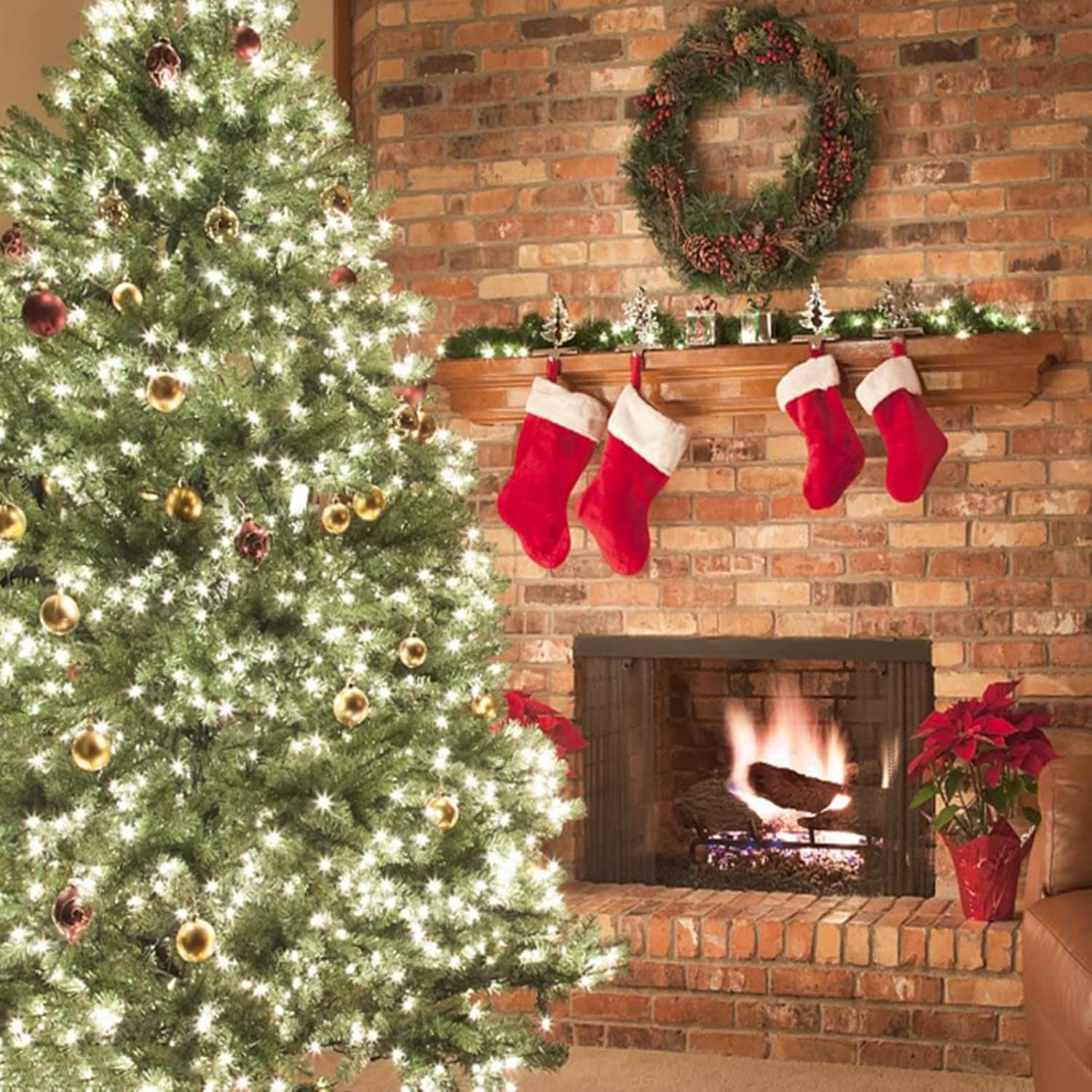 Christmas Lights, Battery Operated String Lights 18Ft 50 Led Mini String Lights, Waterproof Lights With Remote Timer 8 M